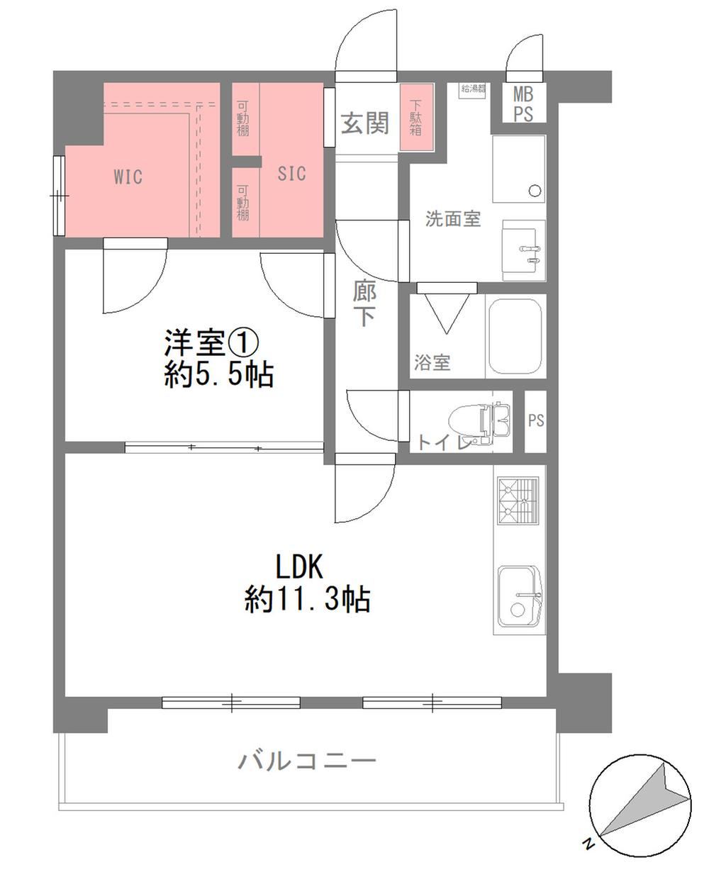 1LDK apartment in Nishi Ward, Osaka - Photo 1