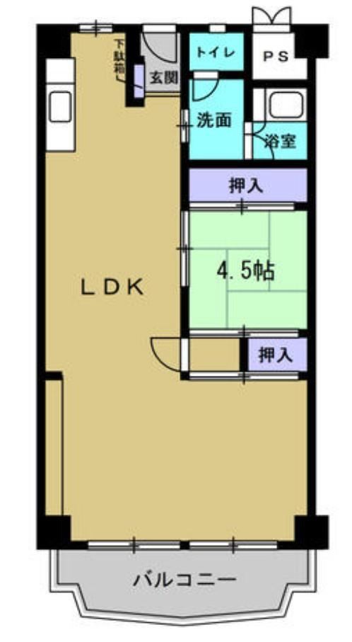 1LDK apartment in Matsuyama, Ehime - Photo 1
