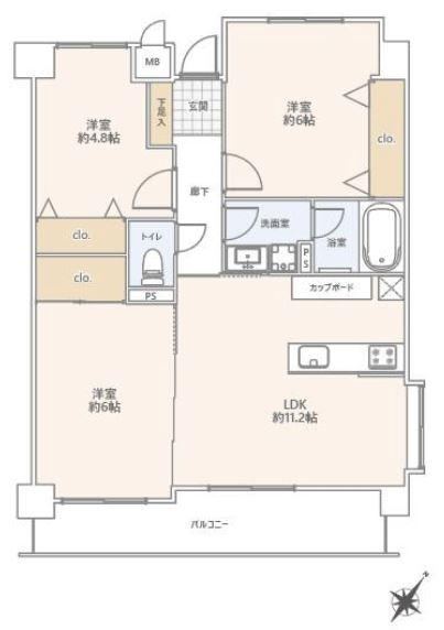 3LDK apartment in Minami Ward, Fukuoka - Photo 1
