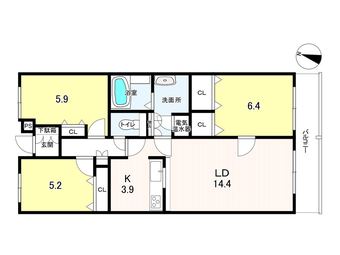 3LDK apartment in Toyohashi