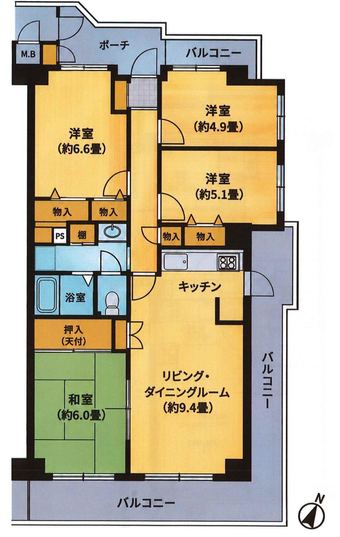 4LDK apartment in Samukawa, Koza District