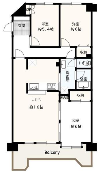 3LDK apartment in Sakura Ward