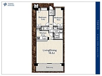 2LDK apartment in Toda