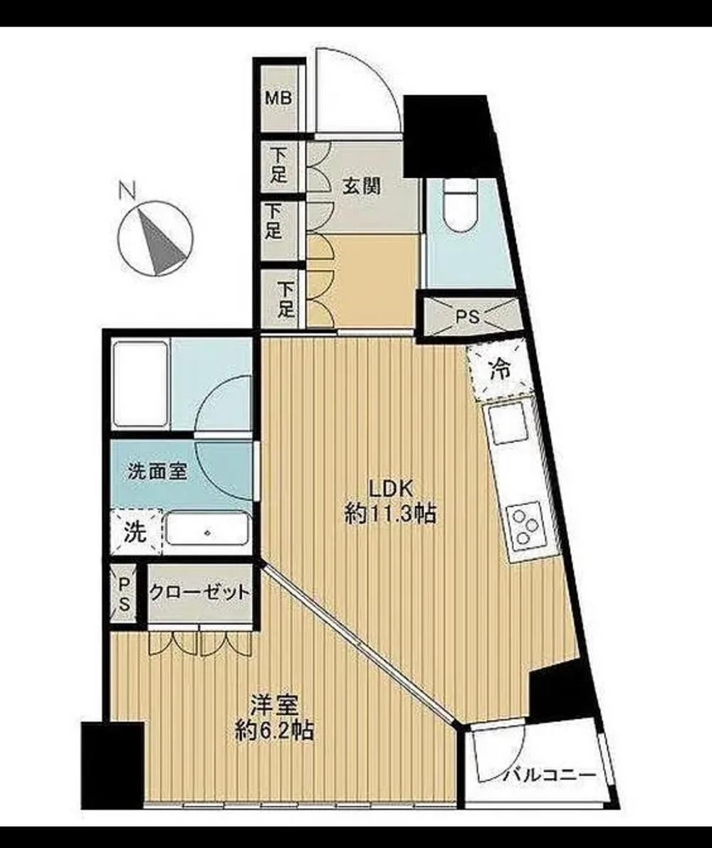 1LDK apartment in Shinjuku Ward, Tokyo - Photo 1