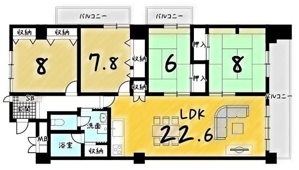 4LDK apartment in Hirakata, Osaka - Photo 1