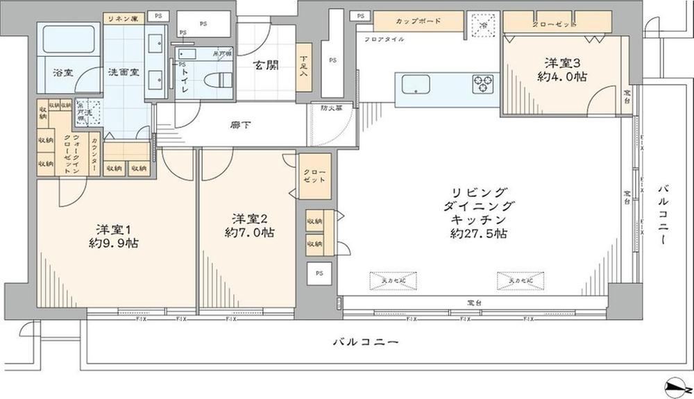 3LDK apartment in Minato Ward, Tokyo - Photo 1