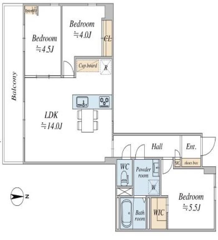 3LDK apartment in Bunkyo Ward, Tokyo - Photo 1