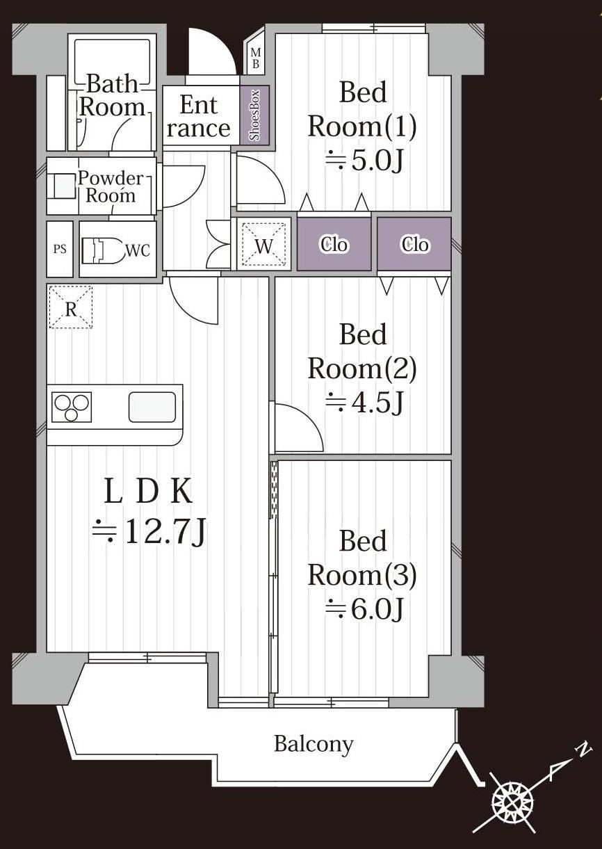 3LDK apartment in Isogo Ward, Yokohama, Kanagawa - Photo 1
