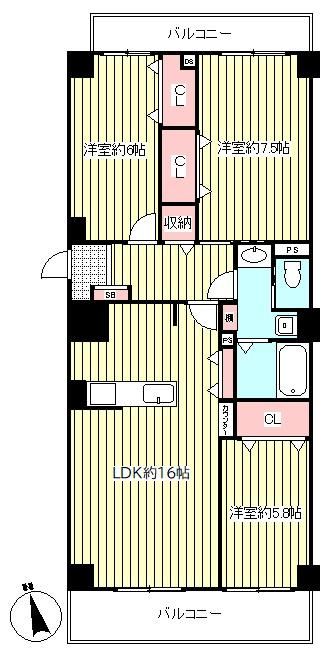 3LDK apartment in Shiki