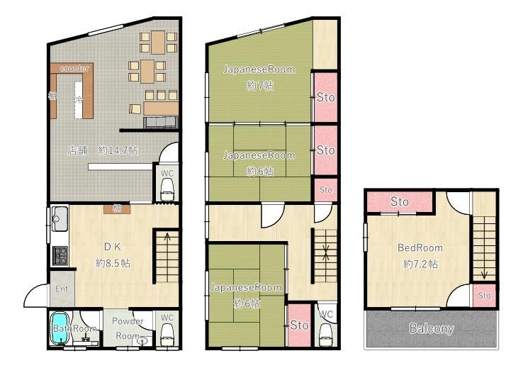 4DK house in Amagasaki, Hyogo - Photo 1