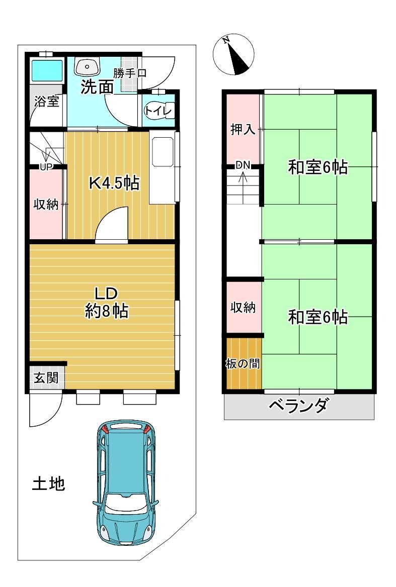 2LDK house in Hirakata, Osaka - Photo 1