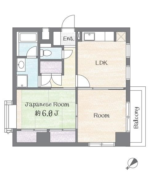 2LDK apartment in Shinagawa Ward, Tokyo - Photo 1