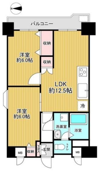 2LDK apartment in Sumida Ward, Tokyo - Photo 1