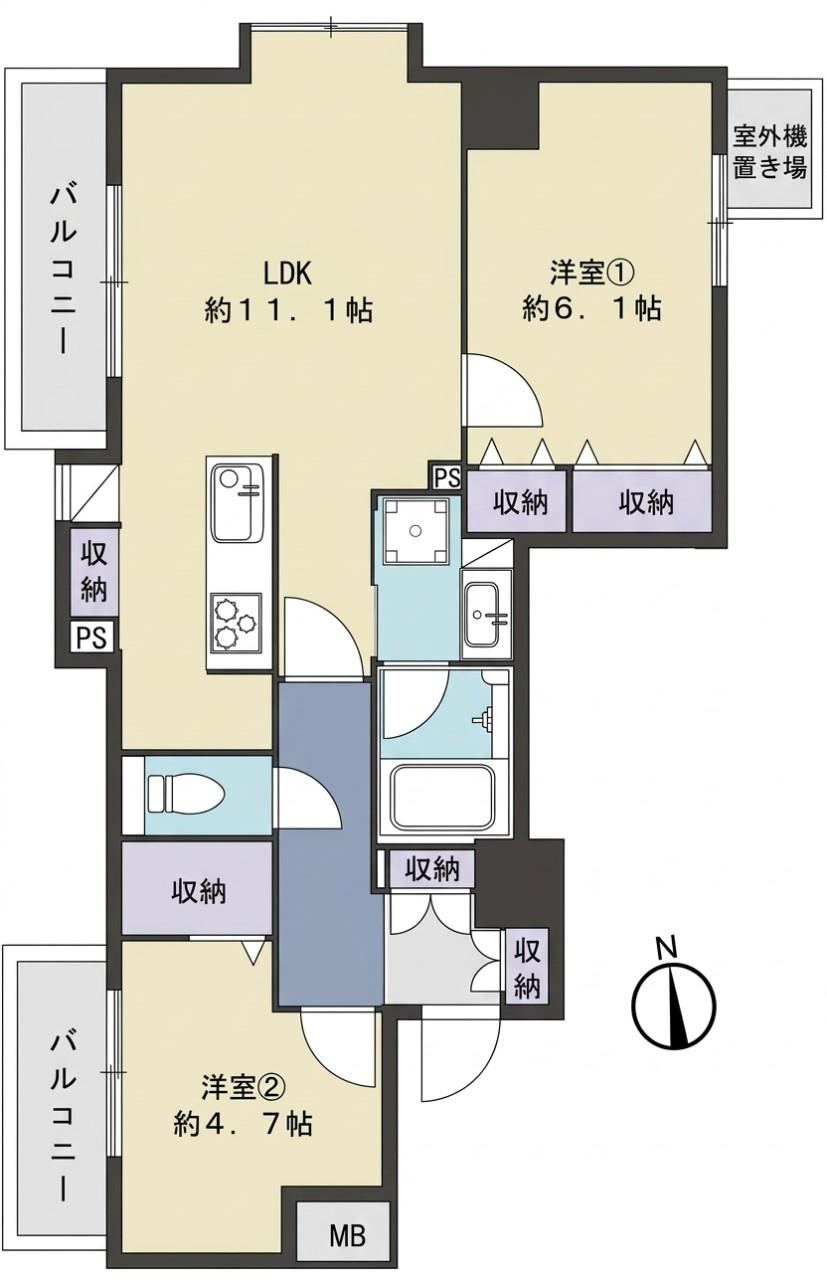2LDK apartment in Adachi Ward, Tokyo - Photo 1