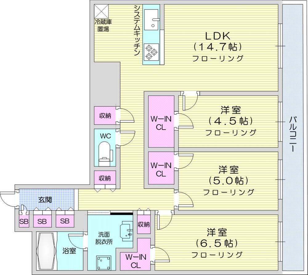 3LDK apartment in Atsubetsu Ward, Sapporo, Hokkaido - Photo 1