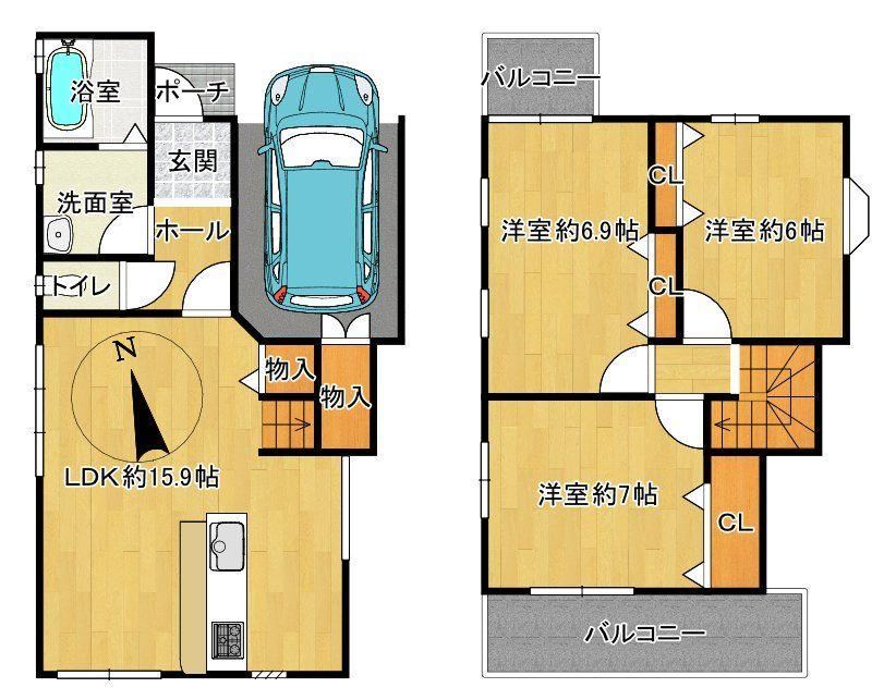 3LDK house in Takatsuki, Osaka - Photo 1