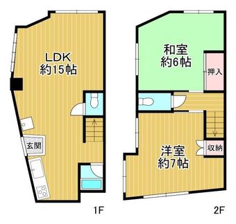 2LDK house in Higashinari Ward