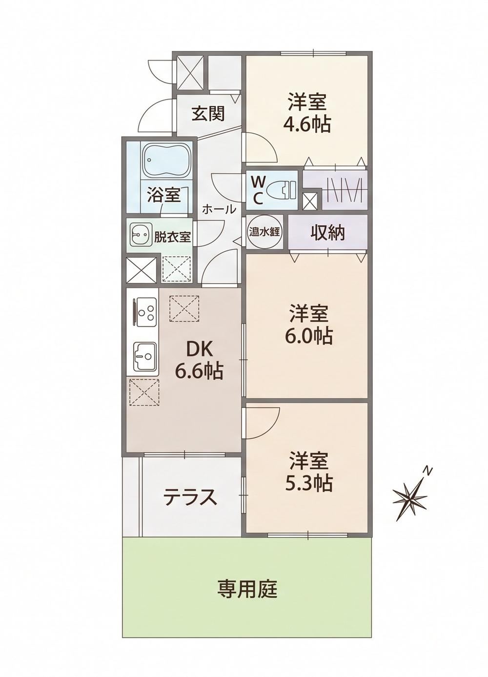 3DK apartment in Toda, Saitama - Photo 1