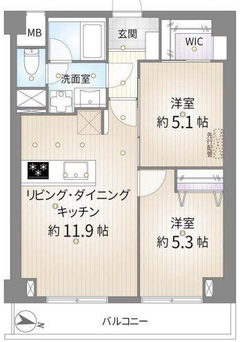 2LDK apartment in Soka, Saitama - Photo 1
