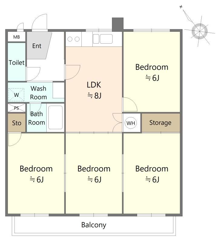 4LDK apartment in Tempaku Ward, Nagoya, Aichi - Photo 1