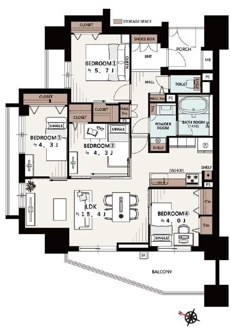4LDK apartment in Adachi Ward, Tokyo - Photo 1