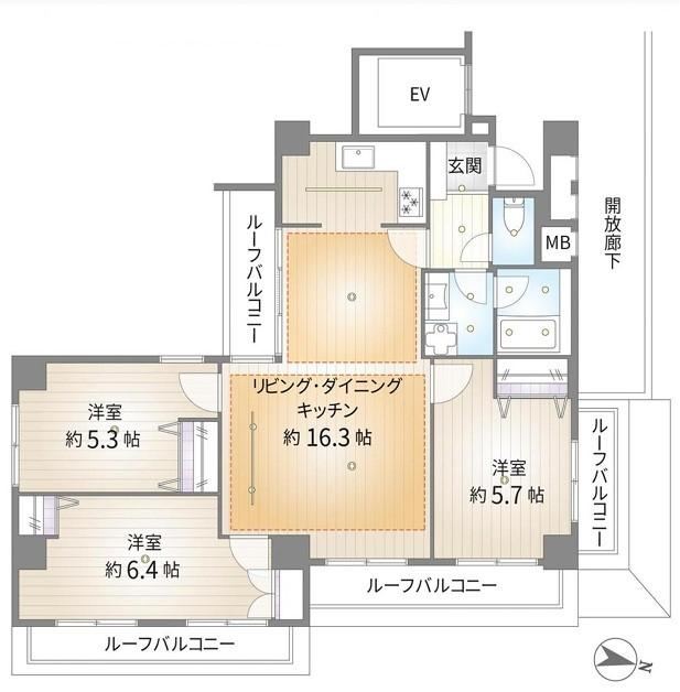 3LDK apartment in Kita Ward, Tokyo - Photo 1
