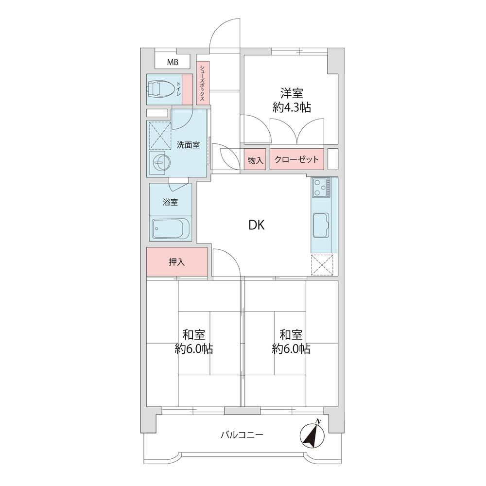 3DK apartment in Minami Ward, Fukuoka - Photo 1