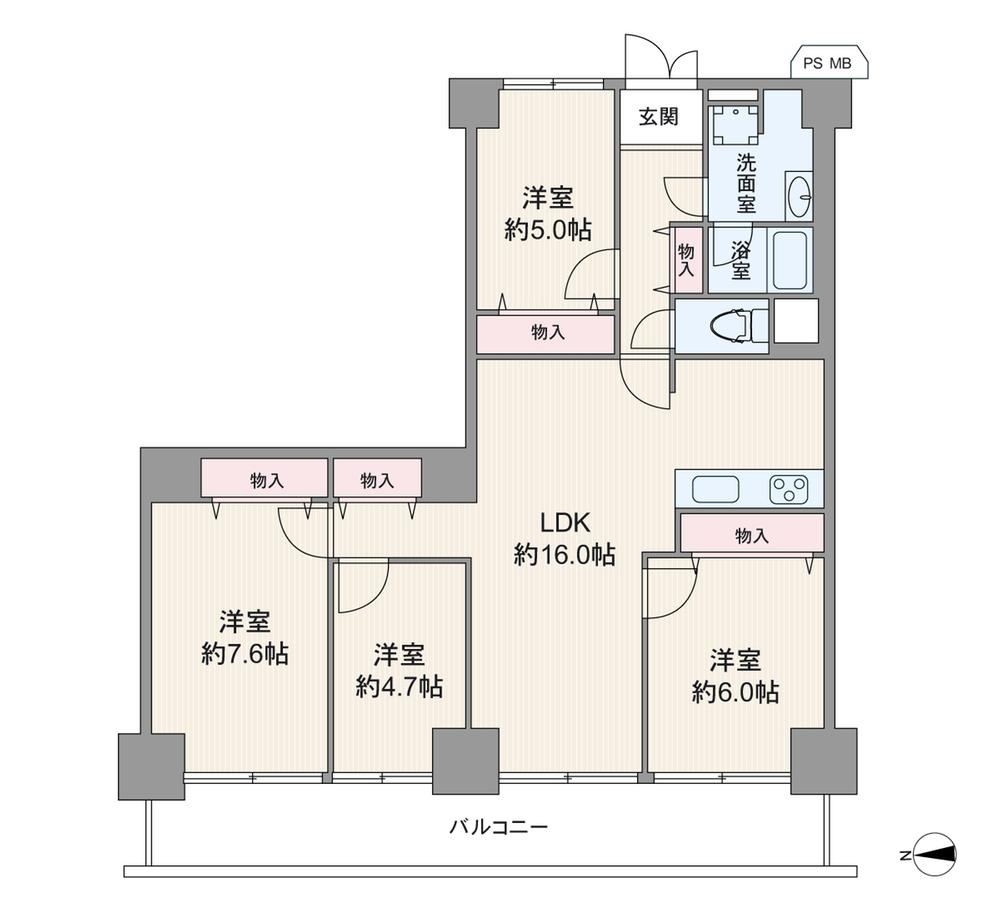 4LDK apartment in Sakai Ward, Sakai, Osaka - Photo 1