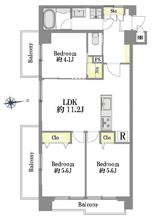 3LDK apartment in Shinjuku Ward, Tokyo - Photo 1