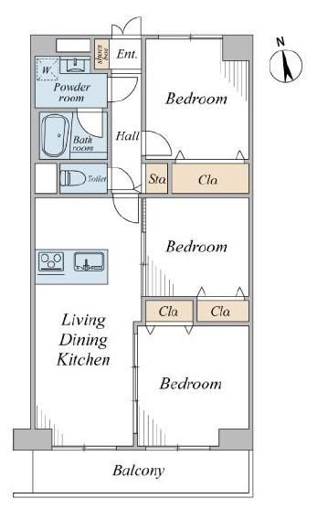 3LDK apartment in Nerima Ward, Tokyo - Photo 1