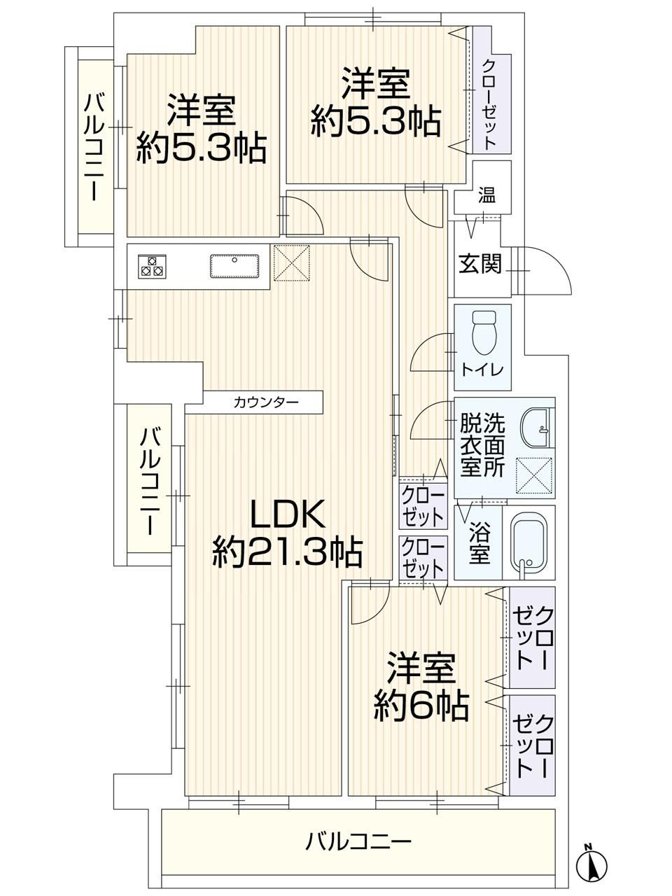 3LDK apartment in Chuo Ward, Fukuoka - Photo 1