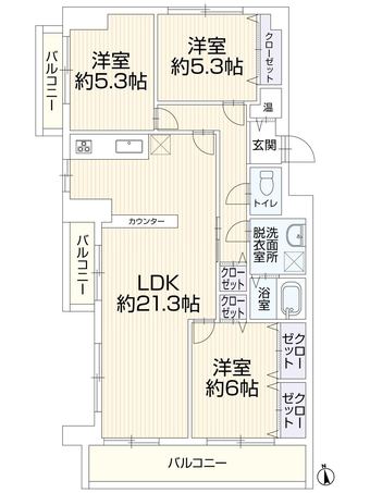 3LDK apartment in Chuo Ward
