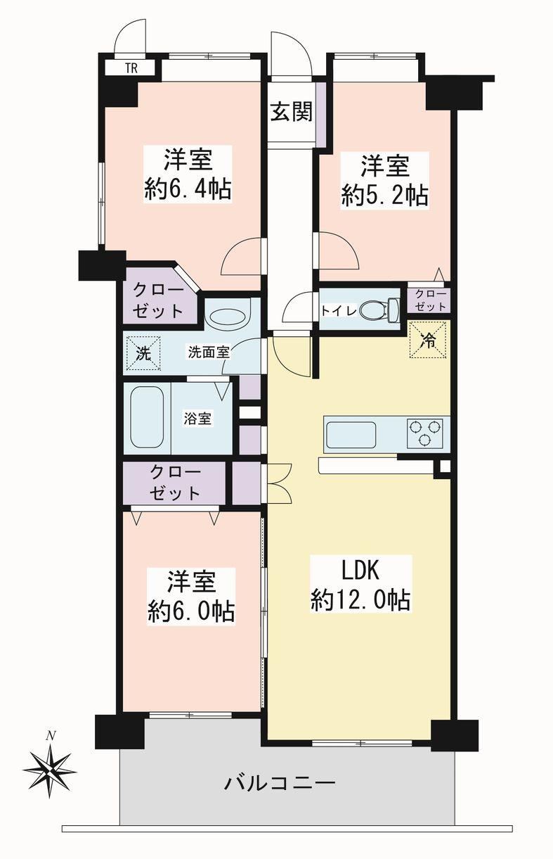 3LDK apartment in Yamato, Kanagawa - Photo 1