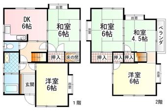 5DK house in Higashi Ward