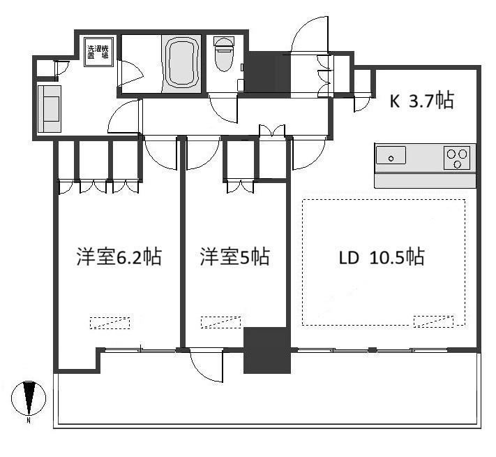2LDK apartment in Taito Ward, Tokyo - Photo 1