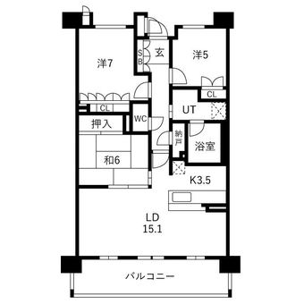 3LDK apartment in Showa Ward, Nagoya