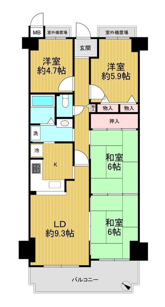 4LDK apartment in Kawachinagano