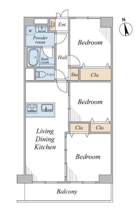 3LDK apartment in Nerima Ward, Tokyo - Photo 1