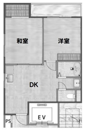 2DK apartment in Naniwa Ward