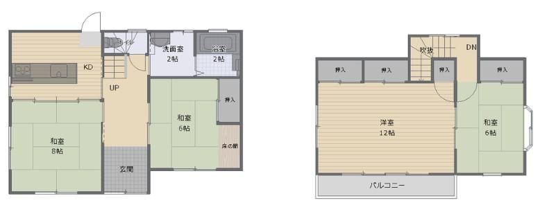 4DK house in Fukuyama, Hiroshima - Photo 1
