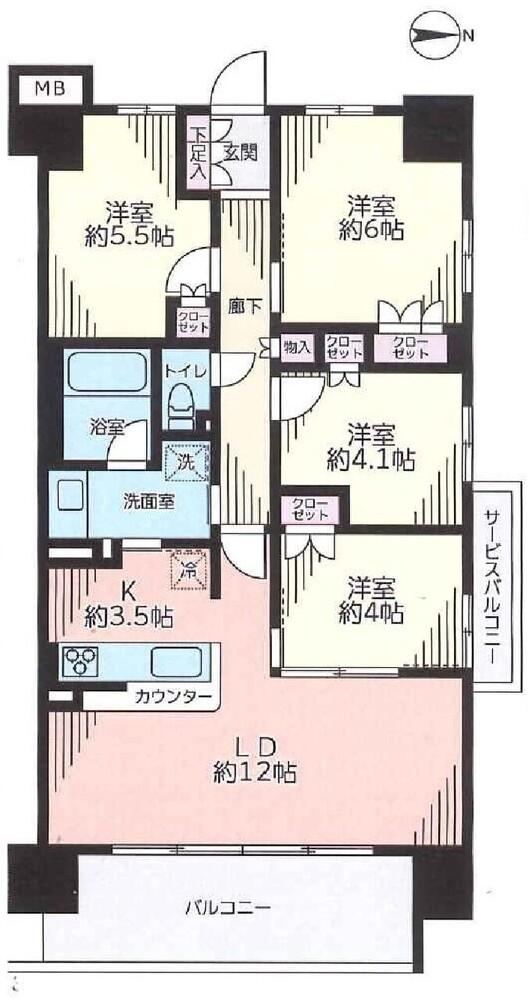 4LDK apartment in Nagareyama, Chiba - Photo 1