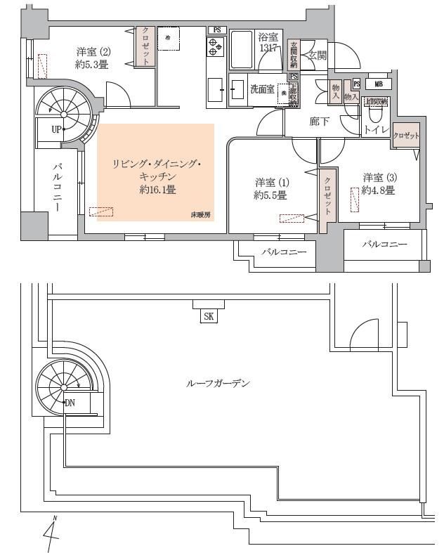 3LDK apartment in Sumida Ward, Tokyo - Photo 1