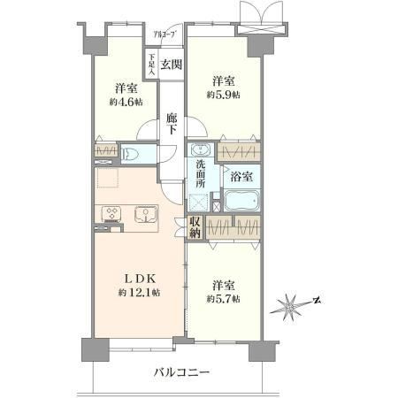 3LDK apartment in Sakura Ward, Saitama - Photo 1