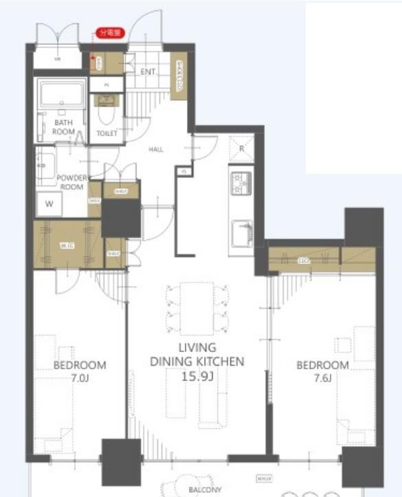 2LDK apartment in Kita Ward, Nagoya, Aichi - Photo 1