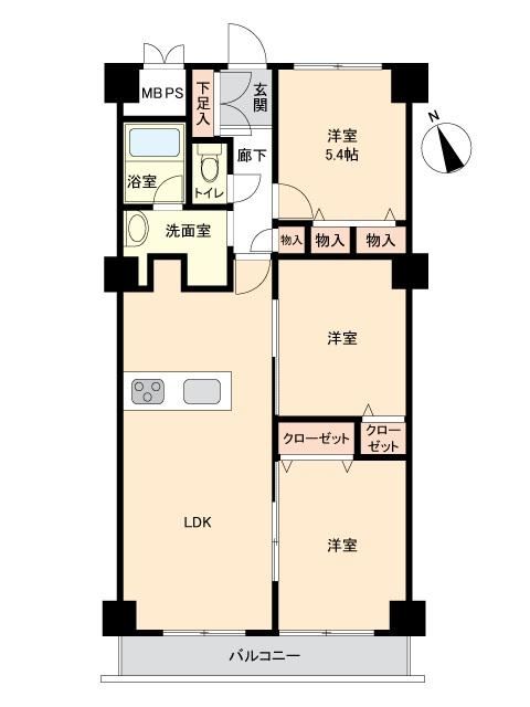 3LDK apartment in Takatsu Ward, Kawasaki, Kanagawa - Photo 1