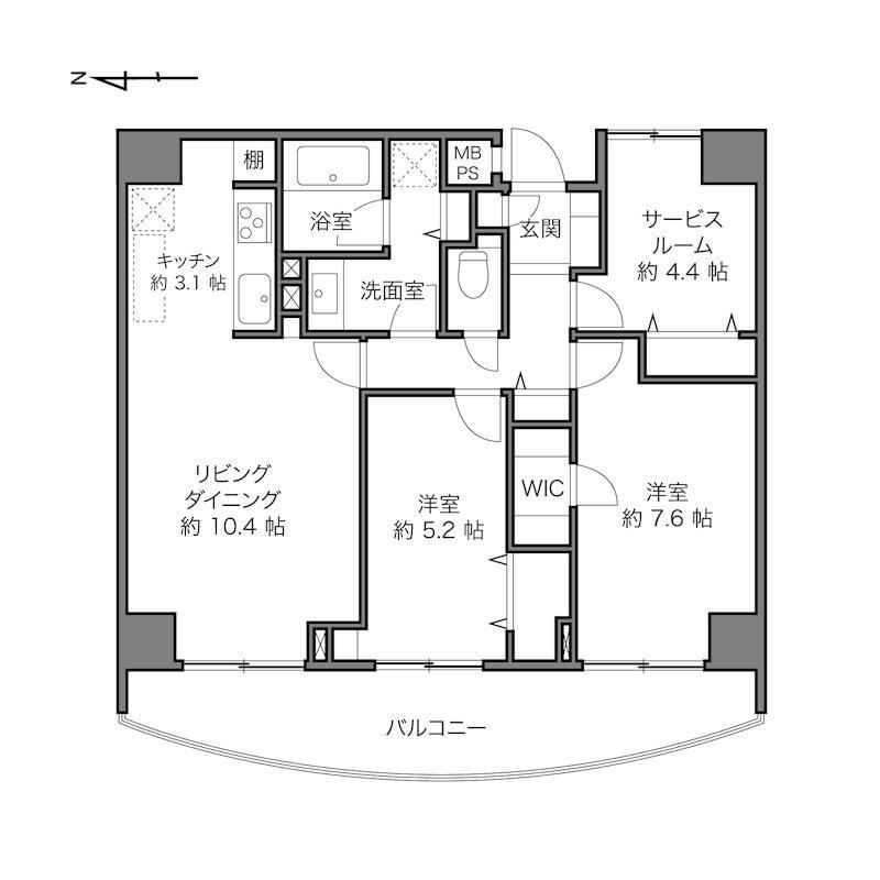2LDK+S apartment in Meguro Ward, Tokyo - Photo 1