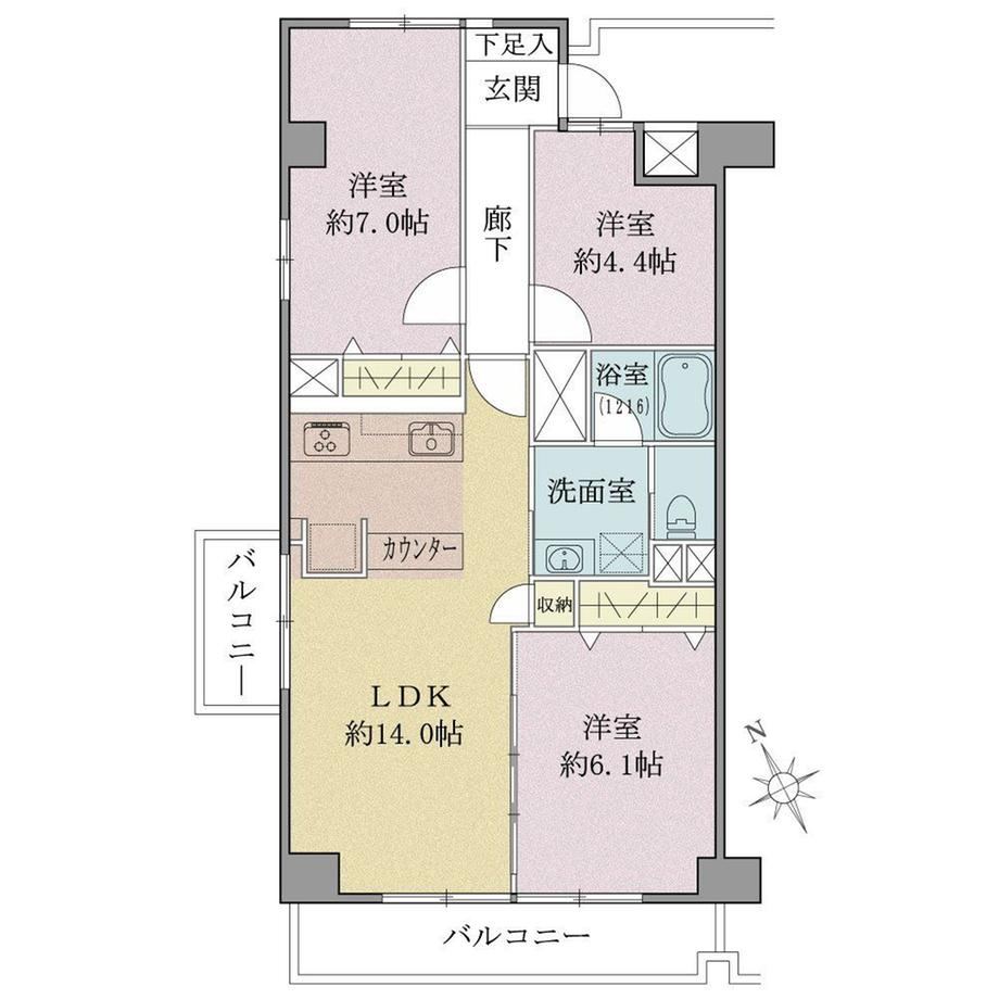 3LDK apartment in Meguro Ward, Tokyo - Photo 1