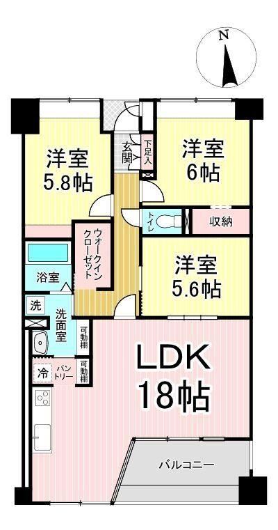 3LDK apartment in Taihaku Ward, Sendai, Miyagi - Photo 1