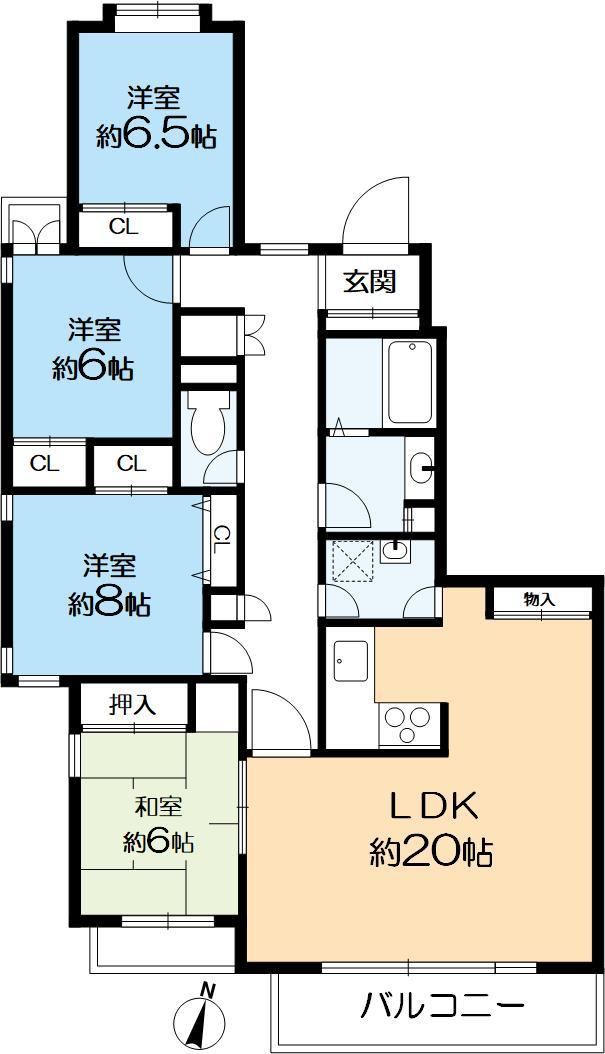 4LDK apartment in Higashinada Ward, Kobe, Hyogo - Photo 1