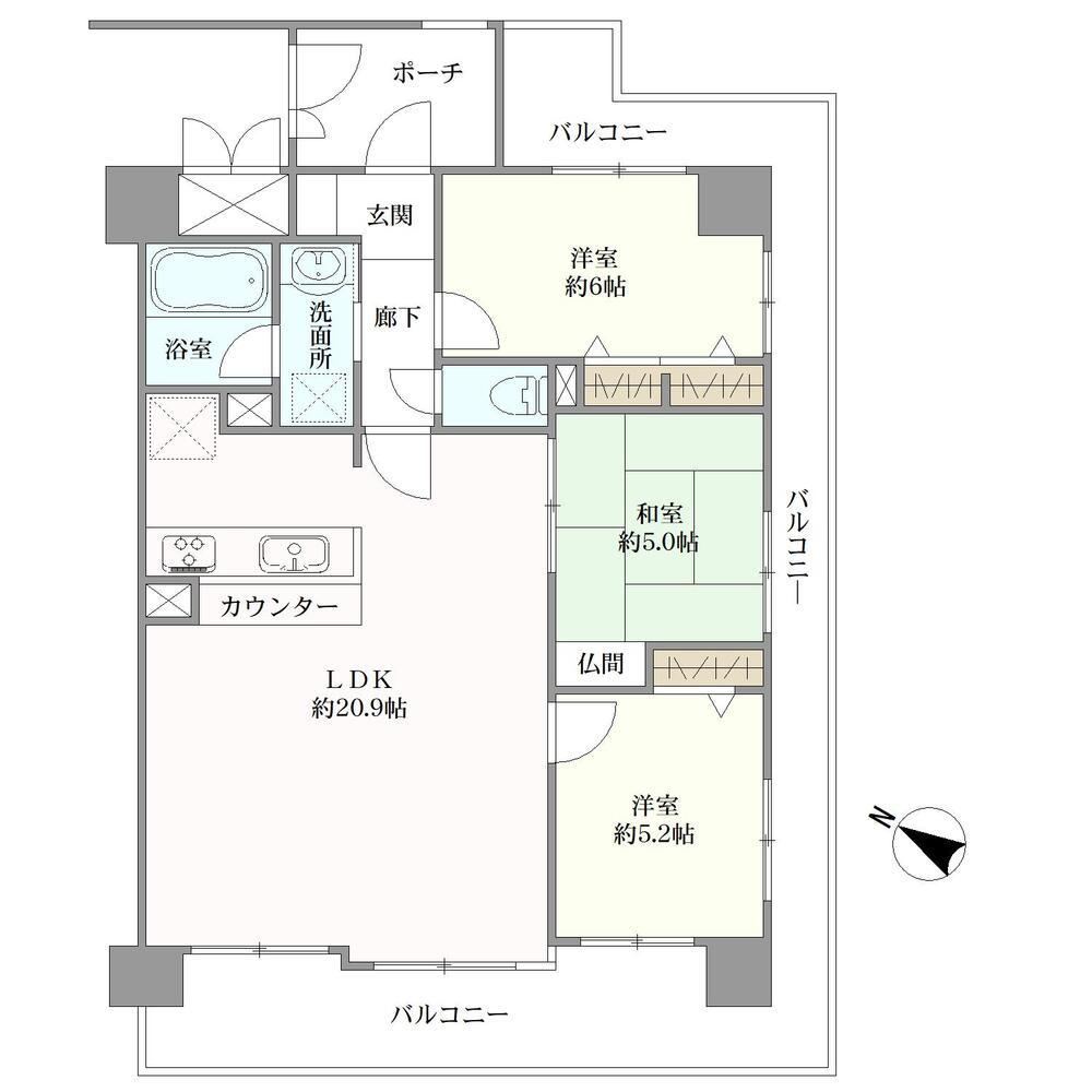 3LDK apartment in Suita, Osaka - Photo 1